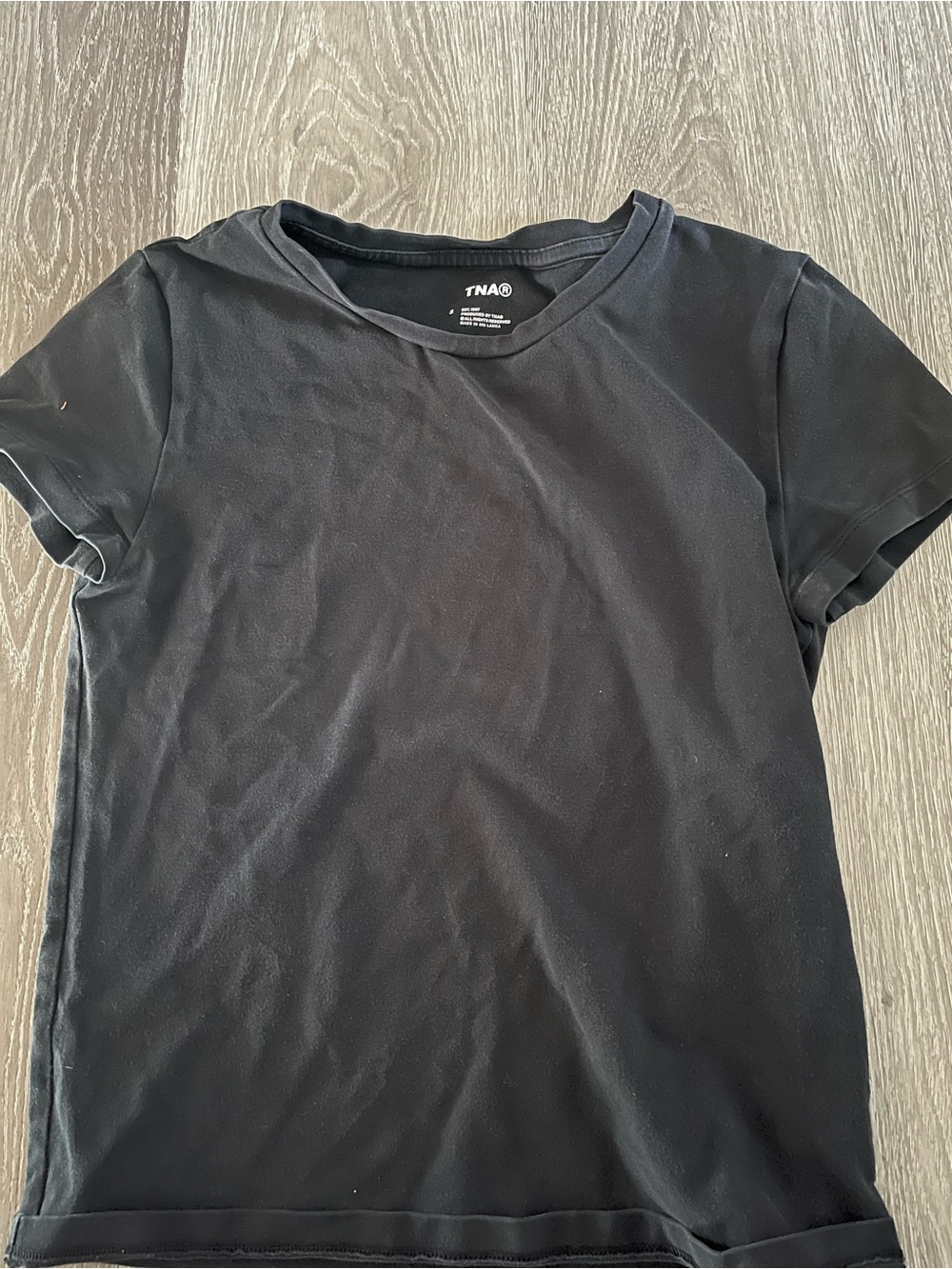 TNA Black Short-Sleeve Crewneck Tee